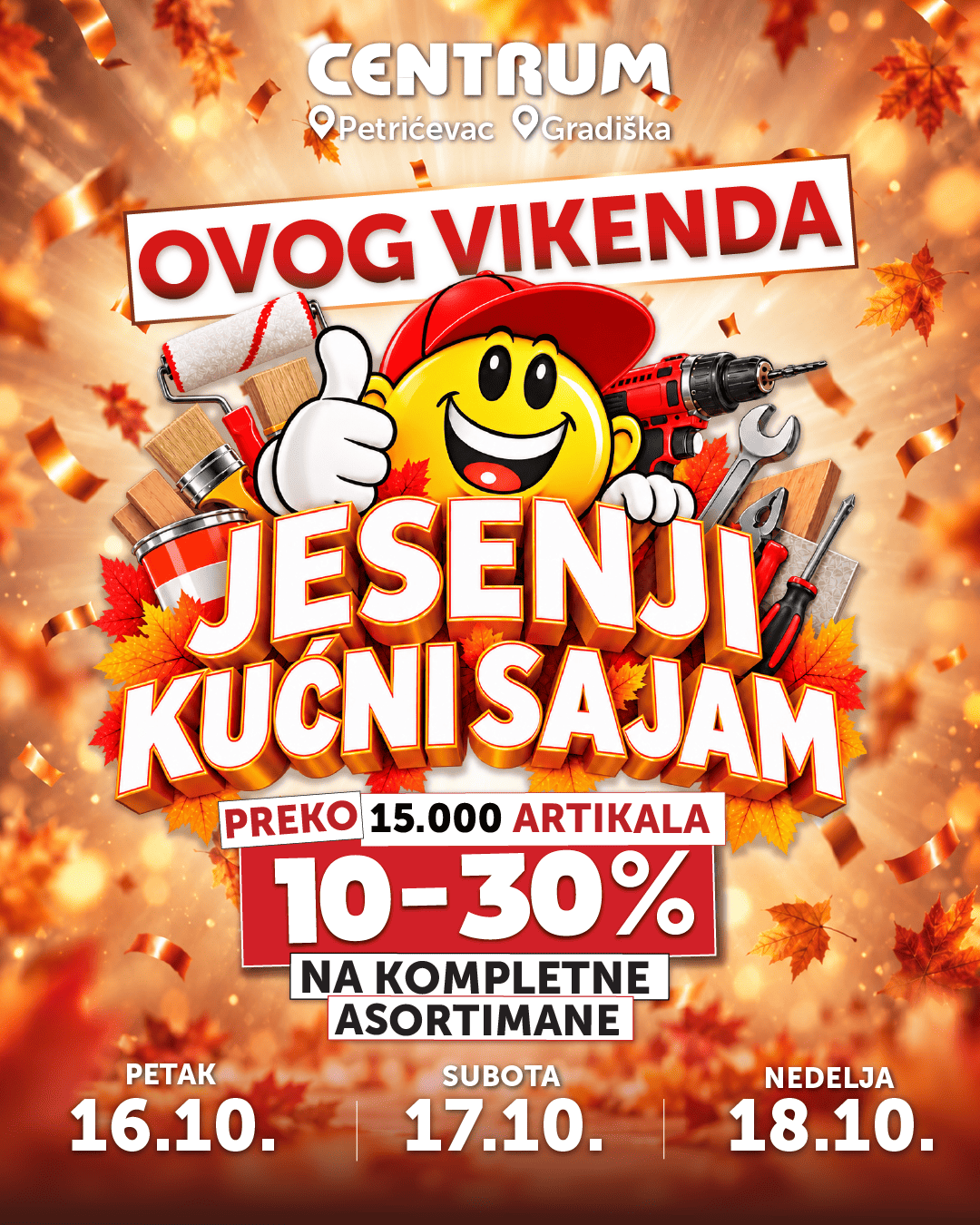 Jesenji kućni sajam 2026 - Centrum Banja Luka i Gradiška