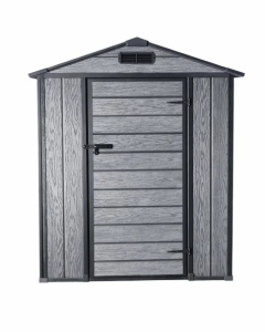 VRTNA kućica PVC tamno siva 128x105x196cm