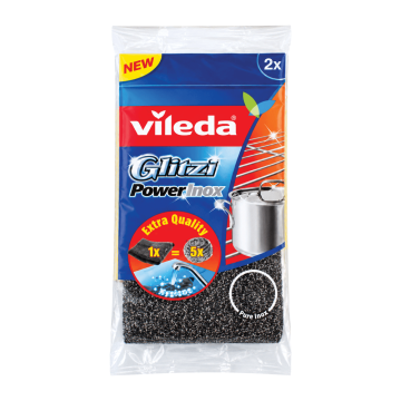 VILEDA Metalna žica za ribanje Glitzi Inox Power 2/1