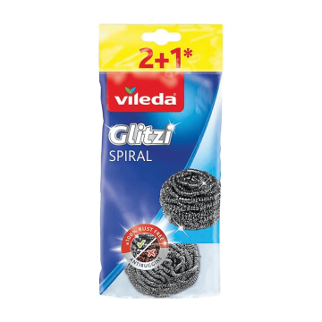 VILEDA Inox spiralne žice za ribanje posuđa 2+1