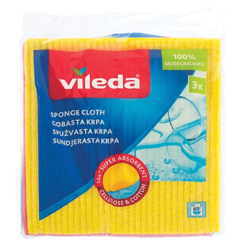 VILEDA Spužvasta krpa za čišćenje 3/1