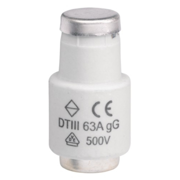 HAGER osigurač topljivi 63A DIII 500V gG pakovanje 5 komada