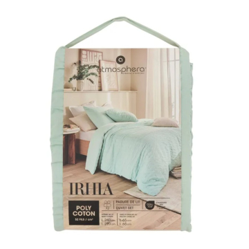 ATMOSPHERA posteljina krep Iria 240x220cm mint zelena 3/1