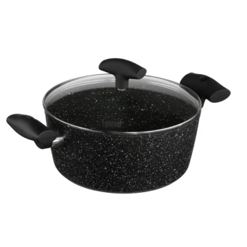 5FIVE šerpa sa poklopcem 24cm crna