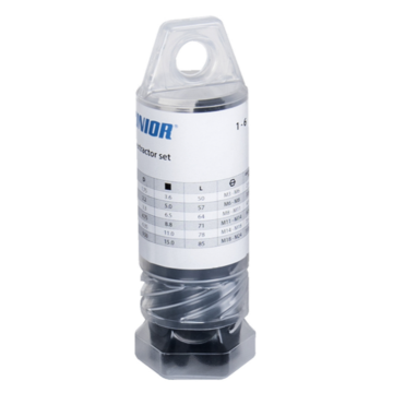 UNIOR izvijač zalomljenih vijaka 1-6mm, set 6 kom