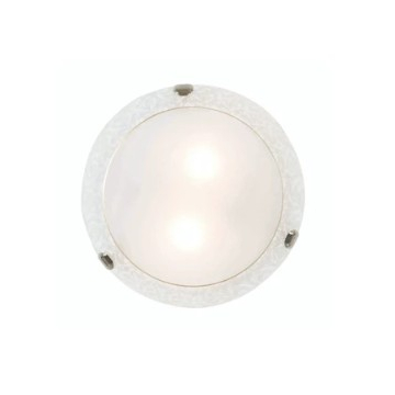 VIDIK RASVJETA plafonjera bijela zlatni rub Fi 30cm