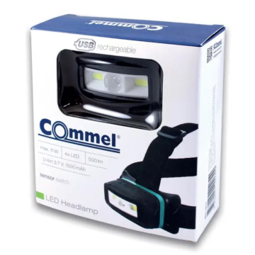 COMMEL lampa naglavna LED sa senzorom 500Lm