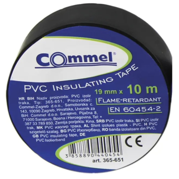 COMMEL traka izolir 15mmx10m crna