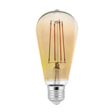 GREEN TECH sijalica LED filament ST64 8W/2200K E27 220V dimabilna, amber