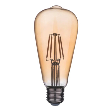 GREEN TECH sijalica LED filament ST6 8W/2300K E27 dimabilna, amber