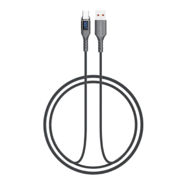 GIGATECH kabl USB-A na USB-C XV805 1m sivi