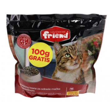 FRIEND hrana za mačke govedina 800g+100g gratis