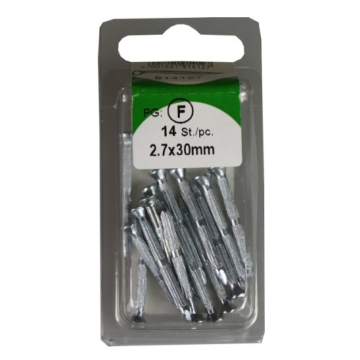 HSI ekseri čelični pocinčani 3/2.7x30mm pakovanje 14 komada