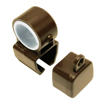 GARDINIA držač sa završnom kapom za U-vodilicu, bronza