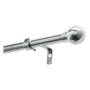 GARDINIA karnišla kompletna kugla 16/19mm 120-210cm, čelik