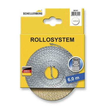 SCHELLENBERG gurtna bež za roletne, 23mm/6m, maxi