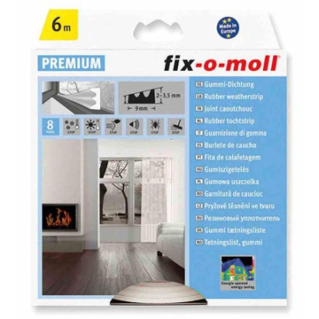 FIX-O-MOLL dihtung samoljepljivi 6m 9x4mm bijeli
