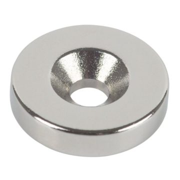 FIX-O-MOLL magnet upušteni fi18mm sivi sa rupom, 4 kom