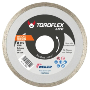 WEILER ploča dijamantna za keramiku Toro Lite 115x22,23