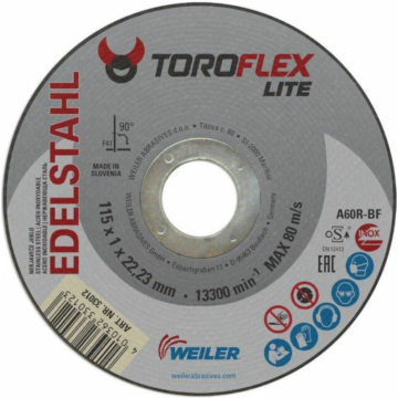 WEILER ploča rezna 115x1,0x22,23 za inox F41 Toro Lite