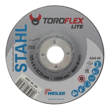 WEILER ploča brusna 115x6x22,23 A24S- BF Toro Lite