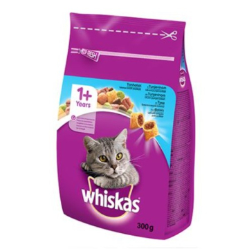 WHISKAS hrana za mačke Dry Tuna/Veg/Nug 300g