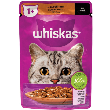 WHISKAS hrana za mačke Pouch puretina 85g