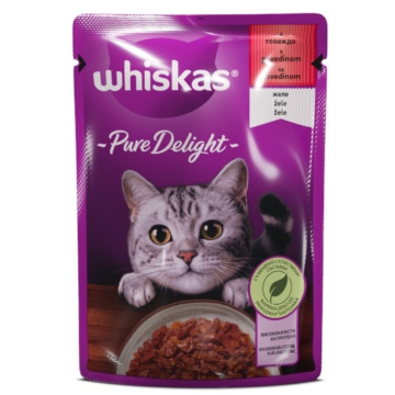 WHISKAS hrana za mačke PD govedina 85g