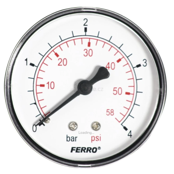 MANOMETAR Fi63mm 0-4Bar ugaoni