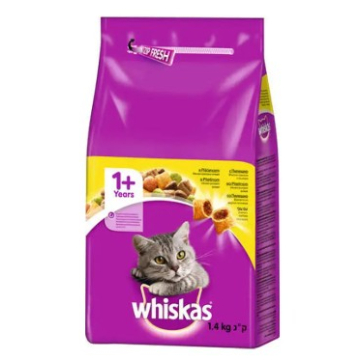 WHISKAS hrana za mačke piletina 1,4kg