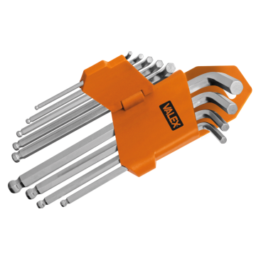 VALEX ključevi imbus 1.5-10mm 9kom pljosnati