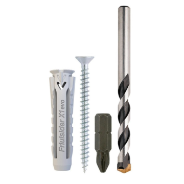 FRIULSIDER komplet vijak 5x50mm + tipla + burgija (8+8+1)