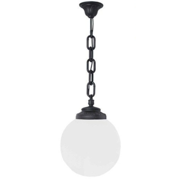 FUMAGALLI visilica vanjska crna i opal staklo E27 IP55