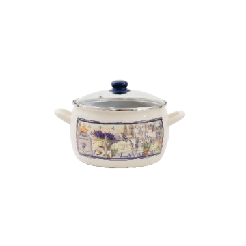 METALAC šerpa duboka Princ 22cm/5,3l sa staklenim poklopcem Lavanda