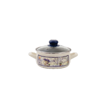 METALAC šerpaj plitka Princ 14cm/1,4l sa staklenim poklopcem Lavanda