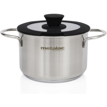 METALAC šerpa INOX plitka 16/,4l sa poklopcem REA