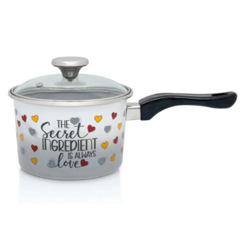 METALAC kaserola emajl sa poklopcem 16cm/1,9l onix