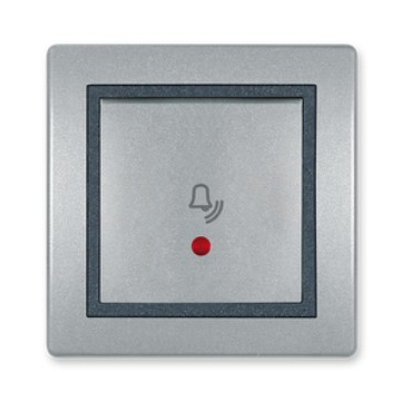 ALING CONEL taster zvona sa indikacijom sivo-crni međuram S2S