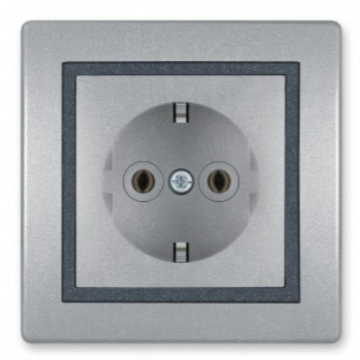 ALING CONEL utičnica MF 16A polikarbonat silver