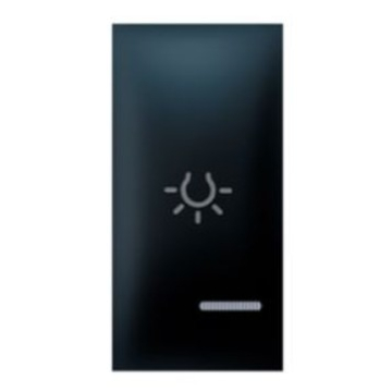 ALING CONEL taster EXP 1M sa oznakom svjetla i indikatorom crni Soft