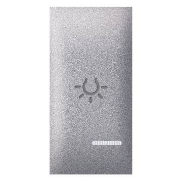 ALING CONEL taster EXP 1M sa oznakom zvona i indikatorom crni Soft