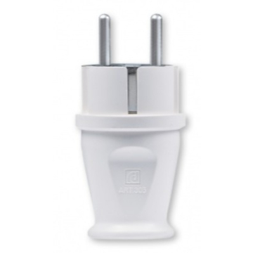 ALING CONEL utikač dvopolni masivni M bijeli