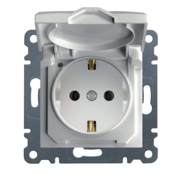 HAGER utičnica šuko sa poklopcem 16A/250V