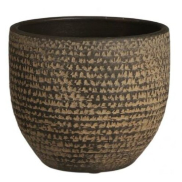 MICA saksija ukrasna Carrie Fi 16cm smeđa