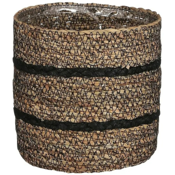 MICA saksija pletena Celestial crna Fi 14cm, V 14cm