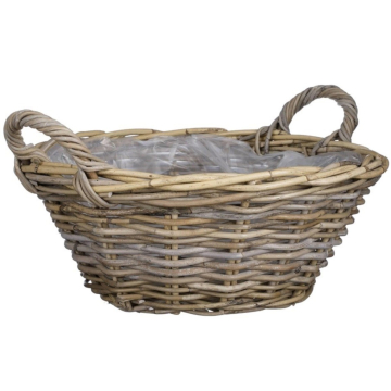 MICA korpa za cvijeće Marcia siva Fi 30cm