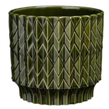 MICA saksija ukrasna Lauria Fi 13,5cm zelena