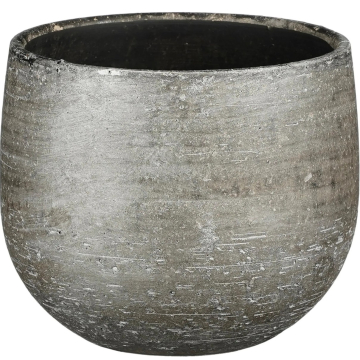 MICA saksija ukrasna Marcus antracit visina 14cm, širina 16cm