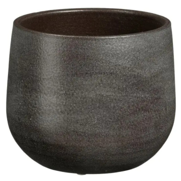 MICA saksija ukrasna Sevilla sivo-smeđa, visina 15cm, širina 17cm