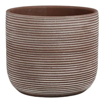 MICA saksija ukrasna Samuel smeđa visina 19cm, širina 22cm